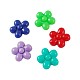 Mixed Opaque Resin Flower Cabochons X-CRES-R14-M-1