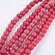 Kunsttürkisfarbenen Perlen Stränge G-F552-02-1