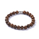 Bracelets extensibles avec perles en bois BJEW-JB05048-1