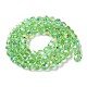 Electroplate Glass Beads Strands GLAA-Q099-E01-02-2