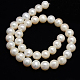 Fili di perle di perle d'acqua dolce coltivate naturali di grado aaa PEAR-L001-G-13-3