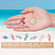 SUNNYCLUE 1 Box 30pcs Clay Flip Flop Charms Pendant DIY jewellery Mini Slippers Charms Colorful Polymer Clay Charms for Women Summer jewellery Making Necklace Earrings Bracelet Craft Findings PORC-SC0001-05-4