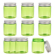 Benecreat 10 упаковка 80 мл светло-зеленая пластиковая баночка для одноразового крема для домашних животных пустые косметические контейнеры флаконы с завинчивающейся крышкой для кухни MRMJ-WH0018-61B-02-1