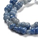 Chapelets de perles en aventurine bleue naturelle G-C039-A10-4