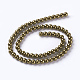Umweltfreundliche runde Perlenstränge aus gefärbtem Glasperlen HY-A002-6mm-RB090-2