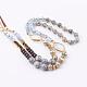 Natural Mixed Stone Beaded Necklaces NJEW-P188-M-3