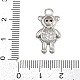 Латунные микро проложить кубического циркония подвески KK-I352-31P-3