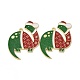 Weihnachtsthema-Rack-Anhänger aus legierter Emaille PALLOY-O109-19LG-2