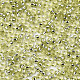 ガラスシードビーズ  機械刺繍に適合  銀並ぶ  ラウンド  黄緑  2.5x1.5mm  穴：1mm  約2222個/50g X-SEED-S042-04A-02-3