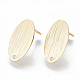 Brass Stud Earring Findings KK-Q750-064G-1