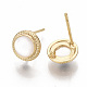 Brass Earring Findings KK-S356-059-NF-2
