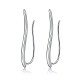 925 Sterling Silver Cuff Earrings EJEW-BB43790-A-3