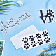 SUPERFINDINGS 6Sheets 6 Style Waterproof PET Decoration Sticker DIY-FH0004-48-5