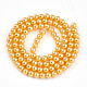 Peinture au four brins de perles de verre nacré&nbsp;HY-N002-4mm-A08-3