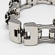Fashionable Retro 316 Stainless Steel Skull Bicycle Chain Bracelet BJEW-F048-22-3