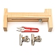Strickwerkzeug für Gurtbandhalter aus Holz TOOL-WH0155-20-1
