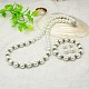 Glass Pearl Jewelry Sets: Earrings SJEW-JS00244-01-2