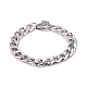 304 Stainless Steel Curb Chains Bracelets BJEW-JB06273-02-4