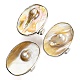 Concha de agua dulce con anillos de dedo ajustables de perlas para niñas y mujeres AJEW-Z010-03-2