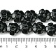Натуральный черный камень бисер нитей G-H023-B16-01-5