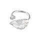 Brass Pave Clear Cubic Zirconia Finger Ring Settings KK-N232-491P-2