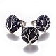 Adjustable Synthetic Blue Goldstone Finger Rings RJEW-L090-A05-1