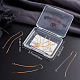 Beebeecraft 10Pcs/Box 18K Gold Plated Ear Threads 103mm Long String Earring Threader Pull Through Threaded Long Chain Drop Tassel with Loop KK-BBC0002-61-7