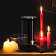 Ahandmaker pendule titulaire cristal étagère en bois pendule présentoir avec motif soleil sorcière trucs noir cristal présentoir pour affichage sorcellerie cadeau organisateur 18 pendule cristal DJEW-WH0046-009-6