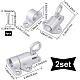 GORGECRAFT 2Pcs Door Bolt Aluminum Alloy Automatic Latch Lock with 8Pcs Screws Self Closing Security Slide Window Gate Spring Latch Bolt for Bathrooms Toilet Courtyard Shed Door Cabinet AJEW-GF0004-87C-2