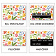 Etiquetas engomadas impermeables de la tarjeta del plástico del pvc DIY-WH0432-013-4