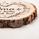 Lastre rotonde in legno intagliato AJEW-WH0362-005-4
