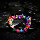 Jetons colorés de pierres précieuses s'étendent bracelets BJEW-BB16534-D-6