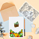 塩ビプラスチックスタンプ  DIYスクラップブッキング用  装飾的なフォトアルバム  カード作り  スタンプシート  植物模様  16x11x0.3cm DIY-WH0167-56-1025-5