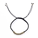 Braccialetti di perline intrecciati filo di nylon regolabile unisex BJEW-JB05137-01-1