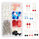 Kit per la creazione di orecchini pendenti con fiori fai da te sunnyclue DIY-SC0001-36-1