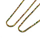 Медные ожерелья ползунка NJEW-I104-12G-2