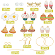 Sunnyclue kit de fabrication de boucles d'oreilles pendantes sur le thème de la nourriture DIY-SC0018-95-2
