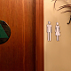 Опознавательные знаки для туалета Gorgecraft AJEW-GF0005-94B-6