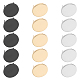 Wadorn 18 ensembles 3 couleurs sac en alliage de zinc fermoirs décoratifs FIND-WR0008-33-1