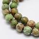 Chapelets de perles en opale vert naturel G-K209-05A-6mm-4