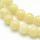 Chapelets de perles rondes en jade de Mashan naturelle G-D263-8mm-XS06-2