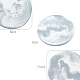 Craspire 3 Stk. Marmormuster Untersetzer runde saugfähige Keramikuntersetzer für Wachssiegel Kühlwerkzeug Tischschutz Einweihungsparty Geschenkdekoration Mischfarbe (kein Wachssiegelstempel) AJEW-CP0002-30-3