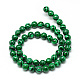 Synthetic Malachite Beads Strands X-G-T053-6mm-05-2