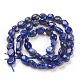 Chapelets de perles en lapis-lazuli naturel G-F575-01E-1