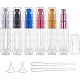 Benecreat 6 pcs 6 couleurs flacon pulvérisateur de parfum acrylique rechargeable MRMJ-BC0002-88-1