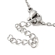 306 ожерелье из нержавеющей стали для женщин NJEW-Q772-01P-02-3