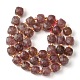 Chapelets de perles aux fraises en quartz naturel G-Q010-A21-01-3