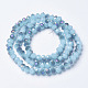 Chapelets de perles en verre électroplaqué EGLA-A034-J6mm-F04-2