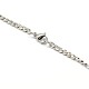 304 Stainless Steel Curb Chain Necklace Making X-STAS-A028-N108P-3