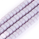 Chapelets de perles en verre opaque de couleur unie GLAA-A036-I19-1